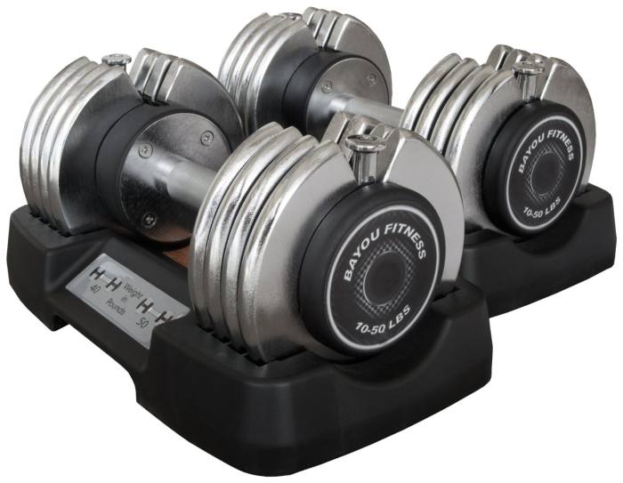 Bayou Fitness Adjustable Dumbbells