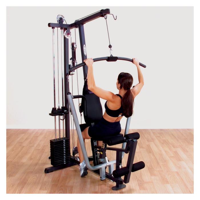 Having the extra set of padded rollers allows you to use heavier weight on the lat pulldown without moving around in the seat