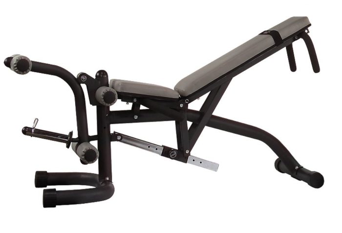 The Body Solid SBL460P4 also includes the popular heavy duty FID46 weights bench