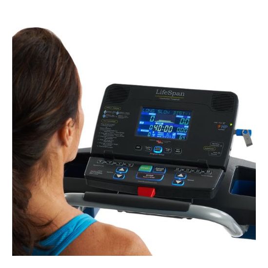 The LifeSpan Fitness TR3000i display console