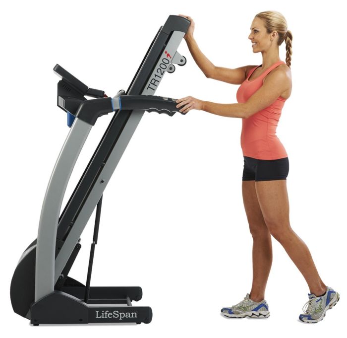 The foldable running deck helps make the most of the space you have when not training