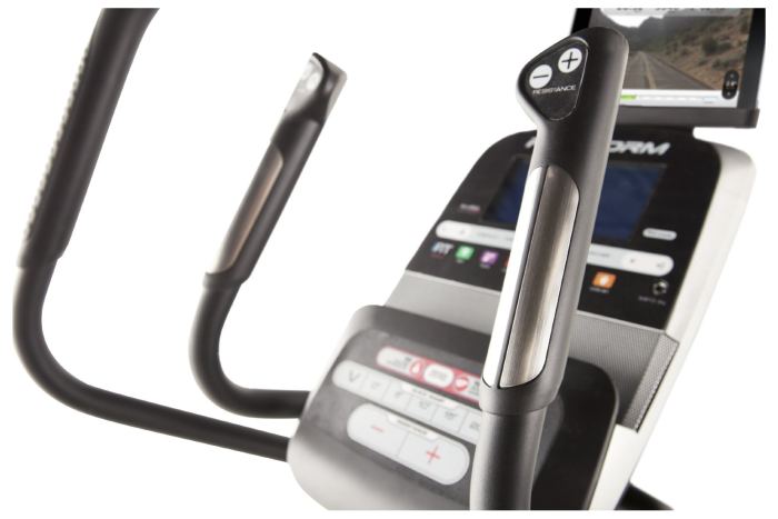 The ProForm 1110 E also features quick change buttons on the handles for easy reach mid-workout