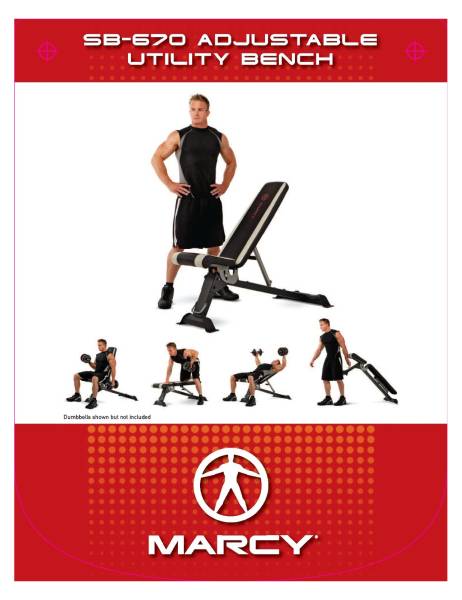 Marcy SB670 Adjustable Utility Bench