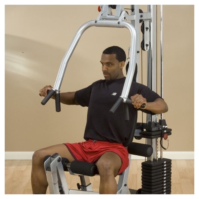 Between chest presses and unilateral cable flys, the Powerline BSG10X can be used to target all areas of your chest effectively