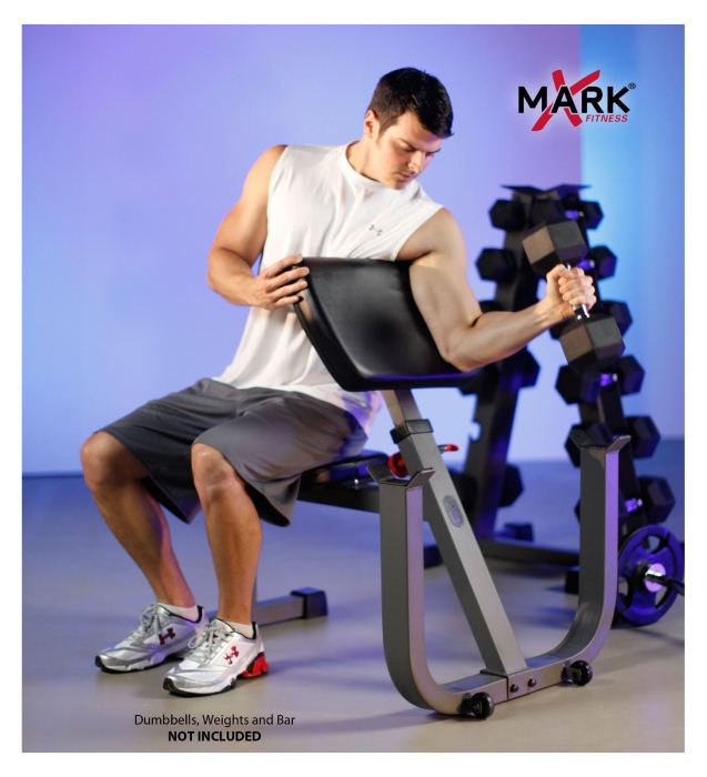 XMark XM-4436 Seated Preacher Curl 