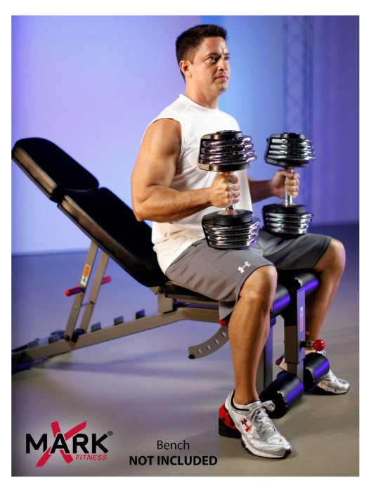 XMark 50 lb. Adjustable Dumbbell