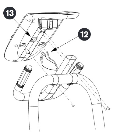 The Precor EFX 5.23 Elliptical includes a user manual with a clear list of step-by-step assembly instructions