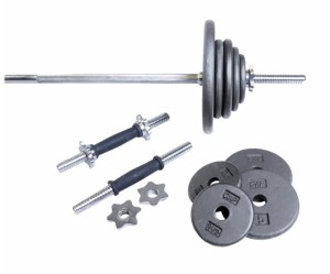 CAP Barbell Regular Grey 100 lb Weight Set