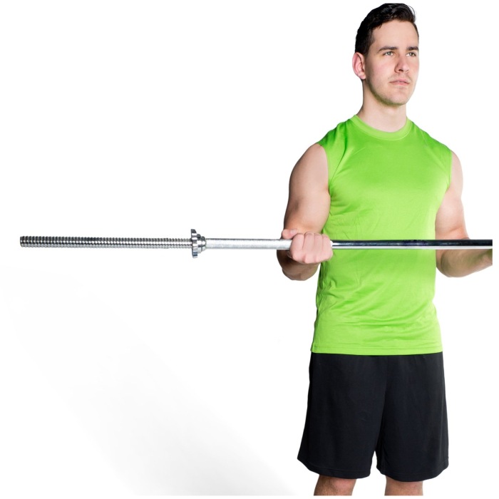 CAP Barbell Standard Bar, 1-Inch Threaded