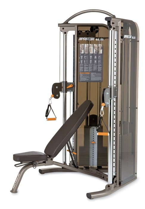 Precor S3.23 Functional Trainer and Bench Combo