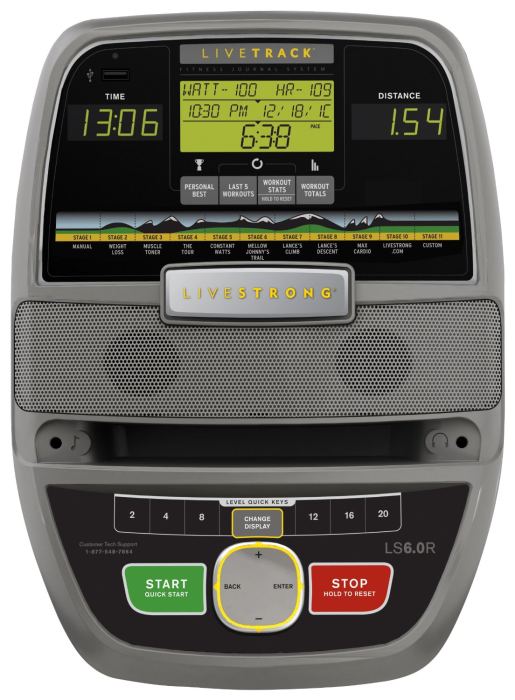The display console includes a number of upgrades over the LS5.0R model, including speakers and a USB port