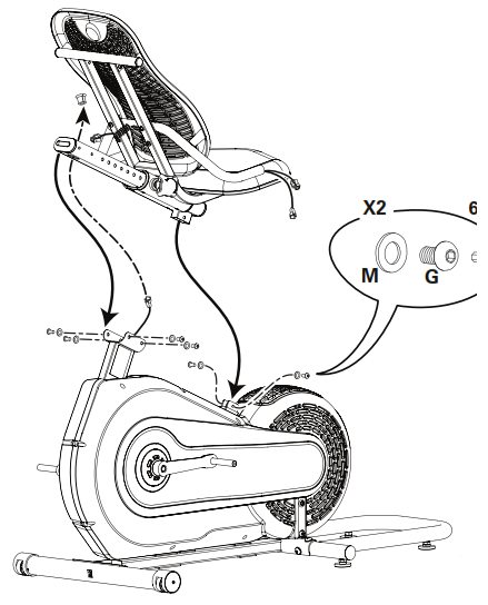 The user manual provides detailed assembly instructions in the form of exploded drawings