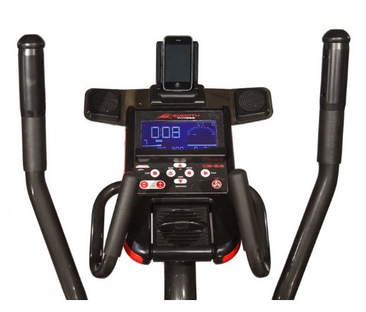 The display console includes an option to dock your iPhone and support your tablet during your workouts