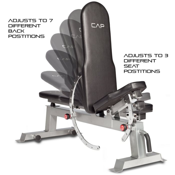 Although incline and flat positions are available, this isn't a bench that gives you a decline setting