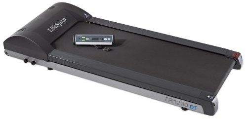 The LifeSpan TR1200-DT3 under-desk treadmill can be combined with an existing workstation