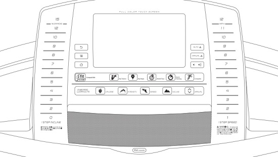 The ProForm Performance 1450 console allows full internet access with a Wi-Fi connection