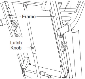 The running deck can be folded and locked in place for easier storage
