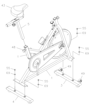 The user manual provides clear instructions for the assembly, which shouldn't take much more than 20 minutes
