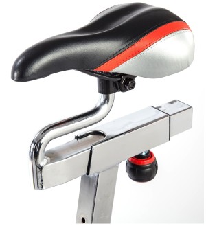 Gel seat covers or a replacement saddle are options if you find the current saddle uncomfortable to sit on