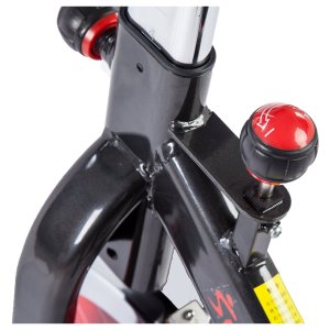 A friction pad resistance system has been used instead of eddy current magnetic resistance