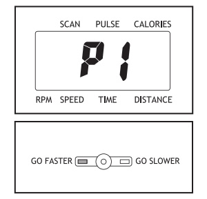 Workout apps vary the resistance automatically, with the Pace Guide providing useful feedback on when to vary your cycling speed