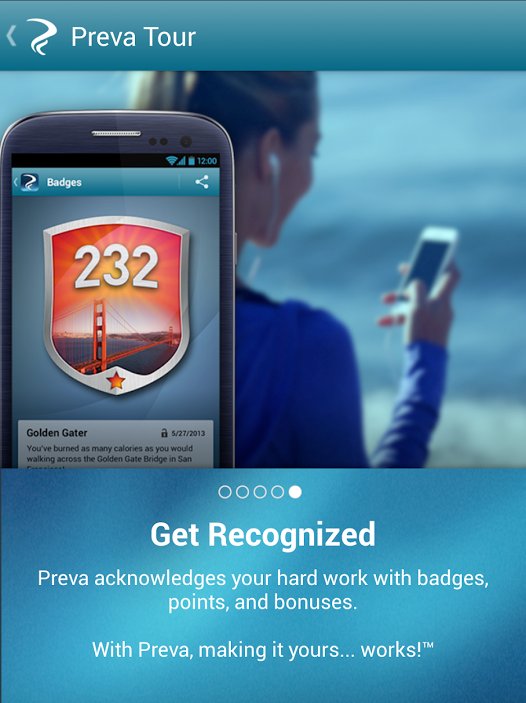 The Preva fitness app can be used to track your workout data, both on and off the elliptical