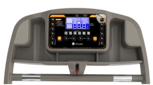 The display console features the much anticipated quick-select buttons for speed and incline