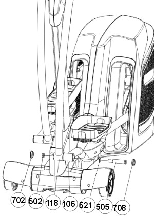 Assembly instructions in the user manual include clearly labelled exploded diagrams with parts references