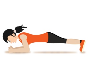 The Plank is a great exercise for developing complete core strength