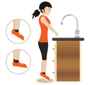 Standing calf raises are best performed in sets of higher repetitions