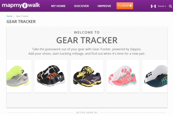 Using the MapMyWalk Gear Tracker