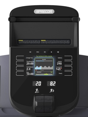The Series 40 console features touch capacitive buttons and lever motion controls for a more intuitive workout experience