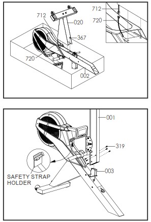 Assembly instructions in the user manual for the VR500 are clearly explained and easy to understand