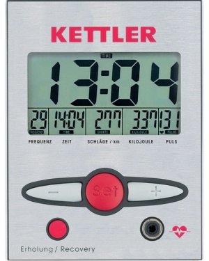 Kettler's display console design is larger and easier to read than lower priced models