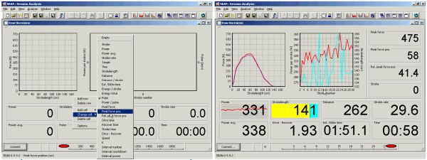 RowPerfect3 Session Analysis (SEAN) software from Row-Ware