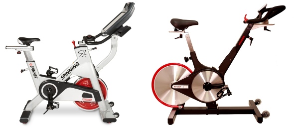 Indoor cycling bikes and spinning bikes have one of two drive systems; chain and belt