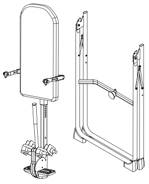 Although folding is an option, for the slimmest profile you need to separate the boom section from the double U-frame