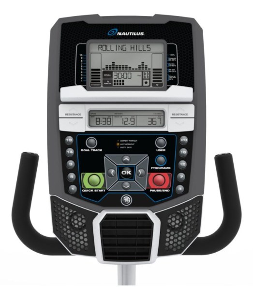 Nautilus R614 Exercise Bike Console