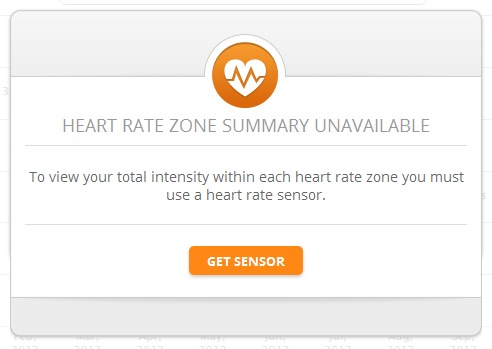 MapMyRide requires a compatible heart rate monitor to sync data to the app