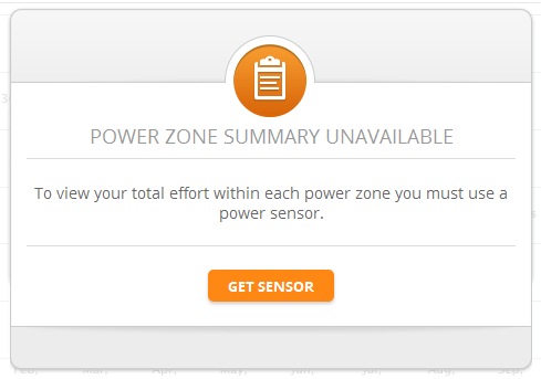 MapMyRide requires a compatible power meter to sync data to the app for analysis