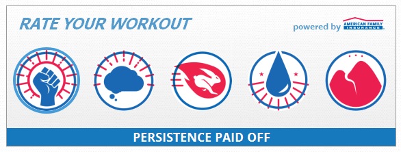 A badge can be assigned to each workout, giving it a rating based on the difficulty and intensity