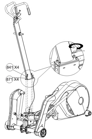 Assembly instructions for the Jupiter Elliptical rely mainly on diagrams and parts references