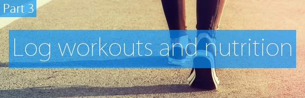 Logging workouts and nutrition