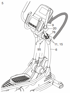 The user manual for the NordicTrack SE9i contains clear instructions for the SNAP assembly