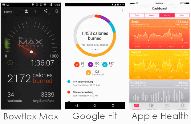 M5 workout data can sync to a range of fitness apps, including Max Trainer, Google Fit, and Apple Health
