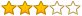 3 star review rating