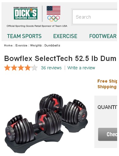 Dick's Sport Goods often has great offers on weight sets