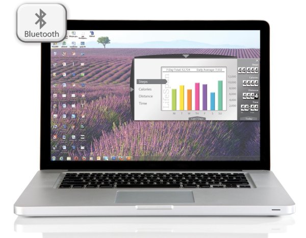 The LifeSpan DT7 console is Bluetooth enabled for data sync to the Active Trac fitness app