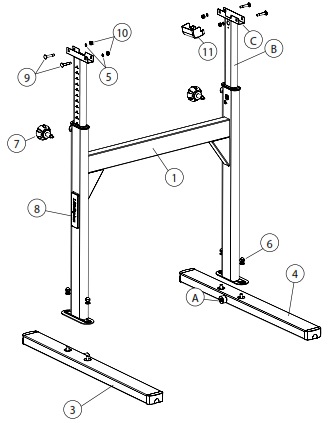 Assembly instructions are clearly explained in the TR5000 user manual
