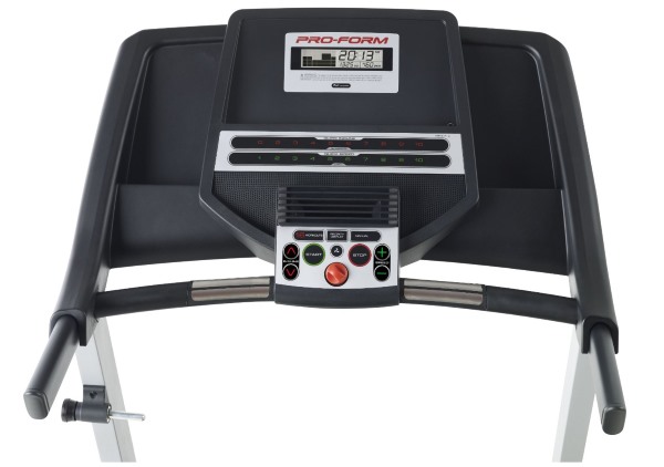 The ZT4 treadmill console features convenient Quick Select speed and incline controls